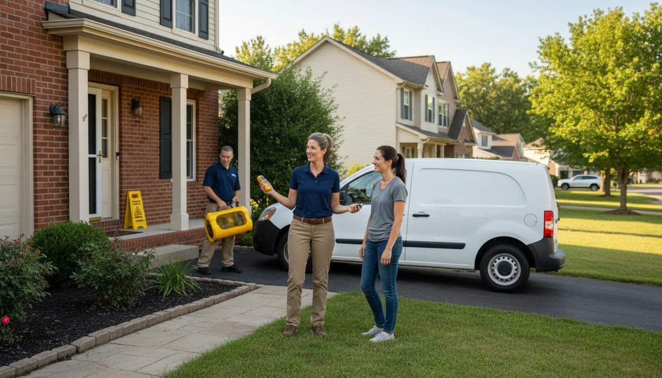 Water restoration image for Water Damage & Restoration Services in Fischer, TX